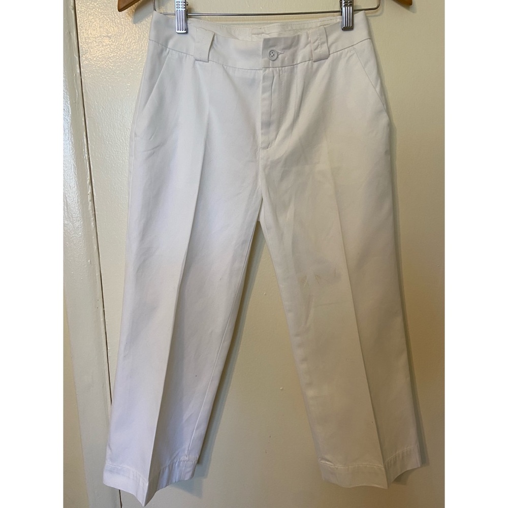 GAP white classic capri dress pants
